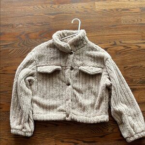 Cozy Beige Sherpa Jacket